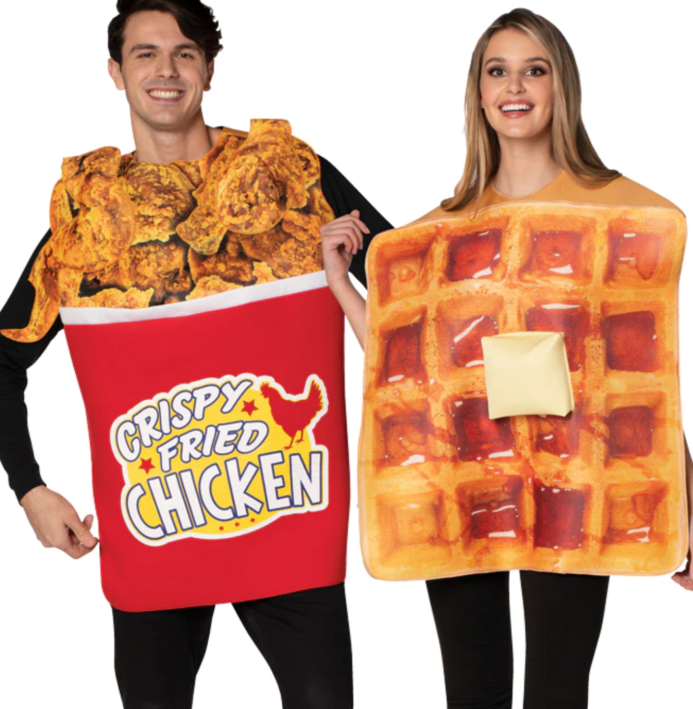 Bucket Chicken Waffle Couple Costume