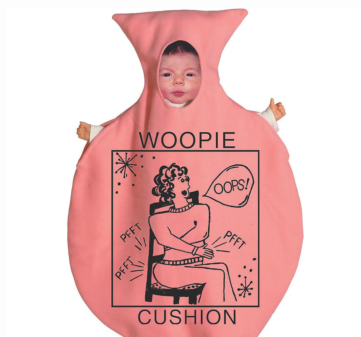 Baby Whoopie Cushion Bunting Costume - Little Bundle of Laughs! 🎈👶