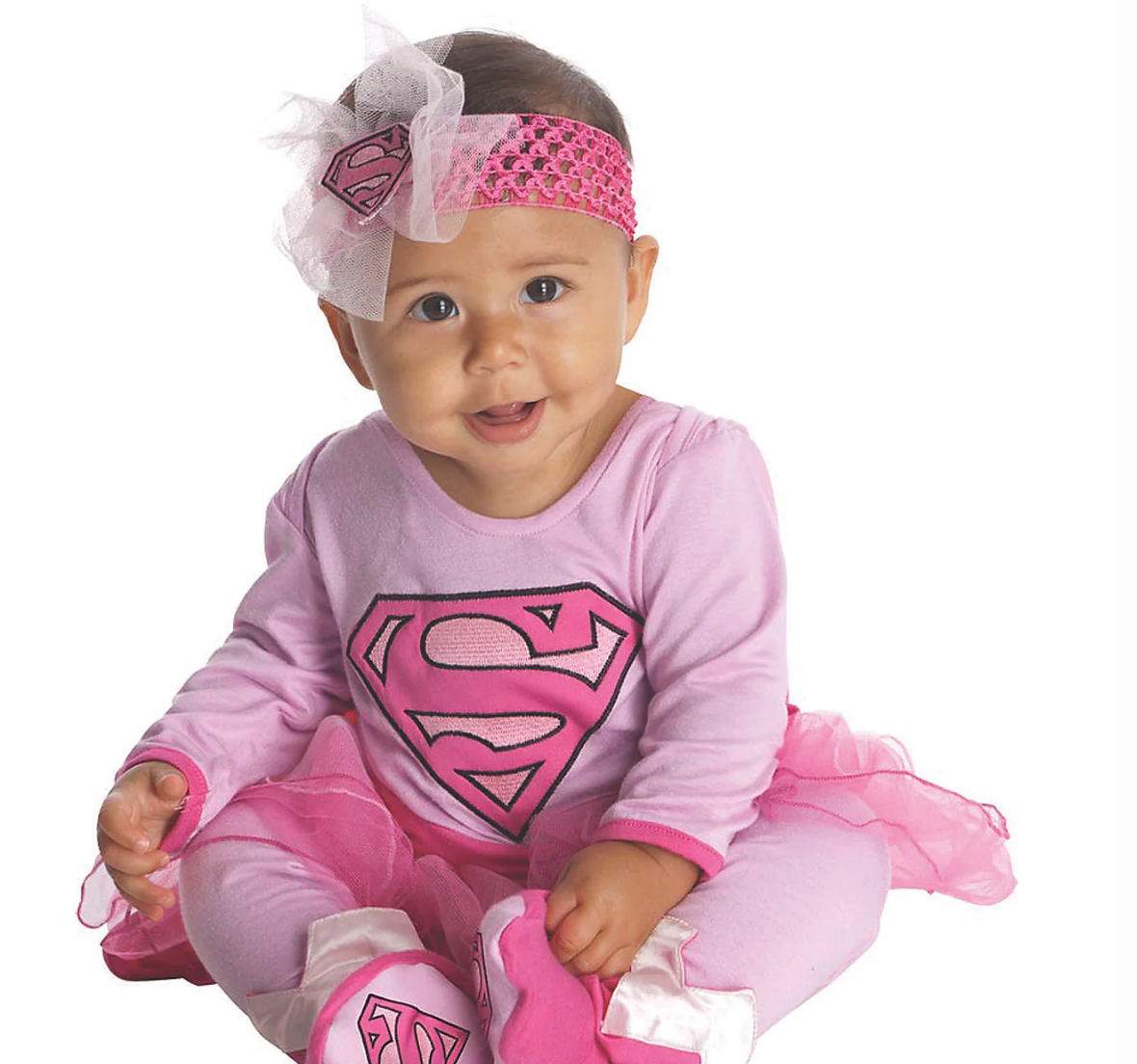 Baby Girl's Supergirl™ Onesie Costume - Little Heroine in Action! 🦸‍♀️👶