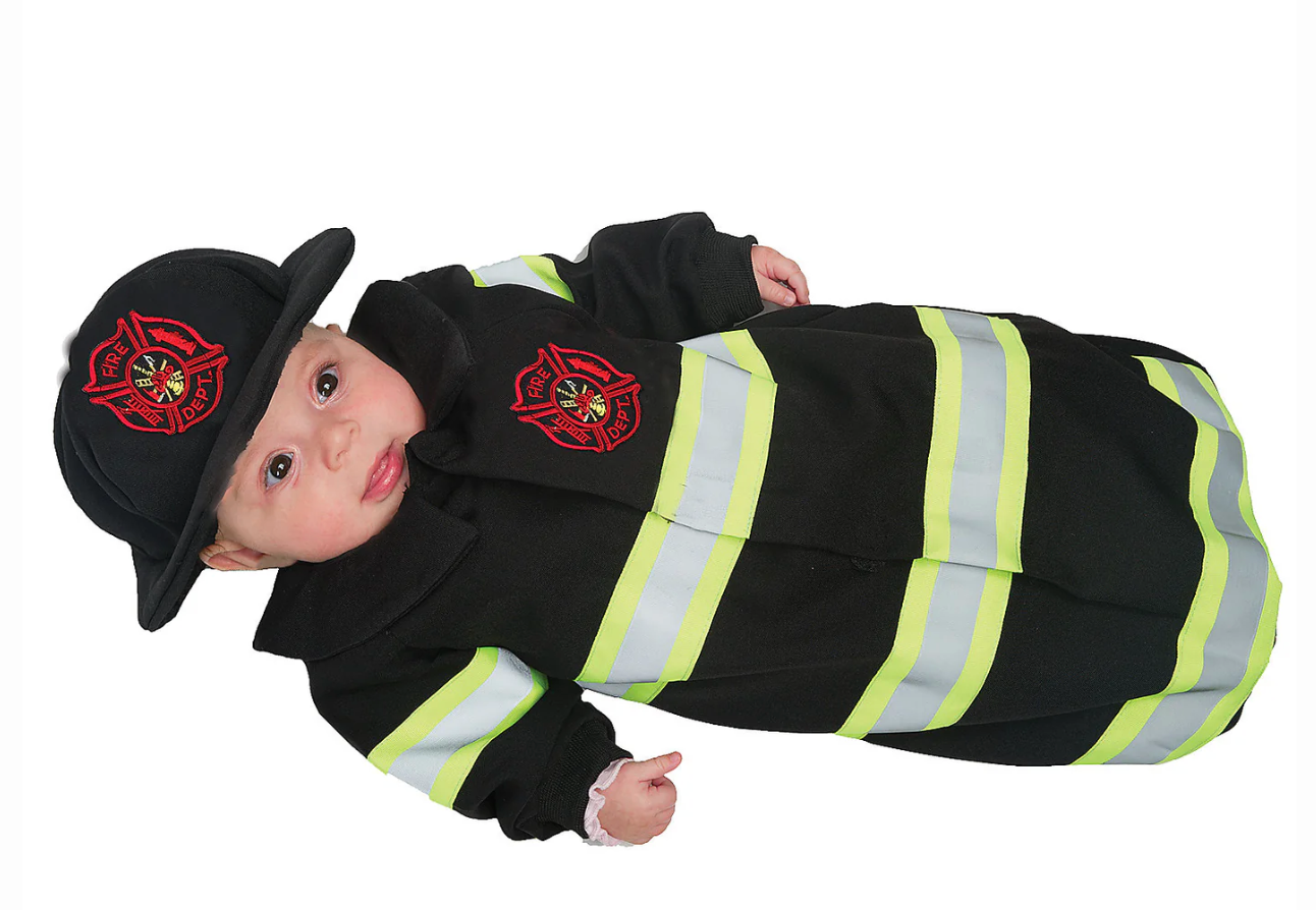 Baby Fireman Bunting Costume - Little Hero in Action! 🚒👶