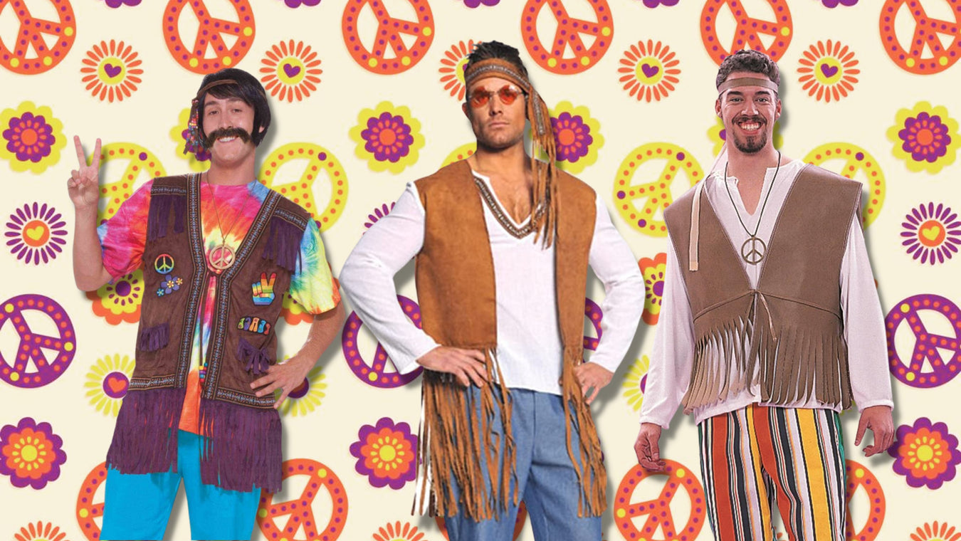 Men's Hippie Costumes - The Costume Shop