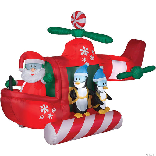 108" Blow Up Inflatable Animated Helicopter Outdoor Yard Decoration - The Costume Shop your one stop costume shop!