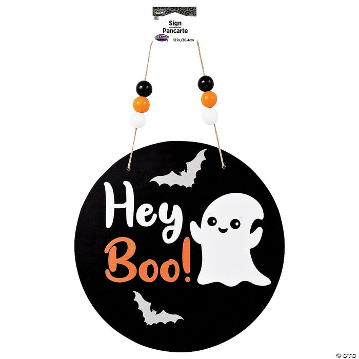 12" Wood Boo Sign/HH - The Costume Shop your one stop costume shop!