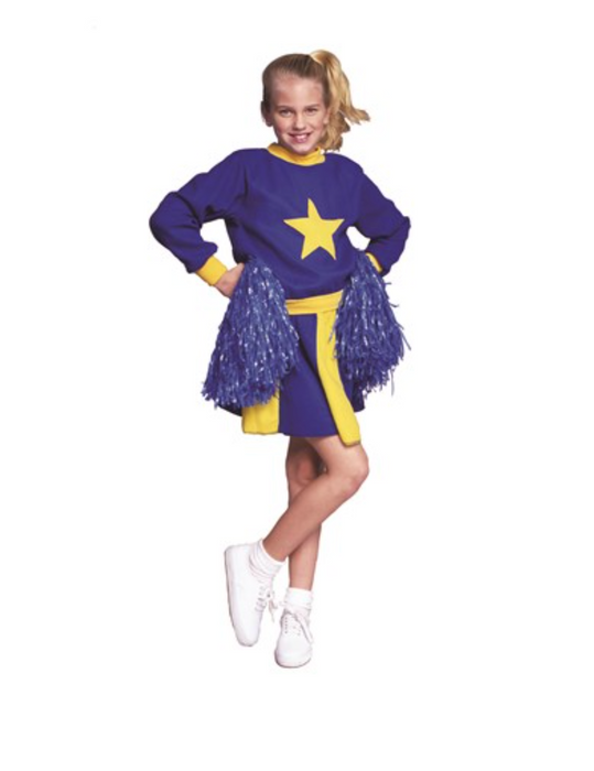 Blue & Yellow Cheerleader | Costume-Shop.com