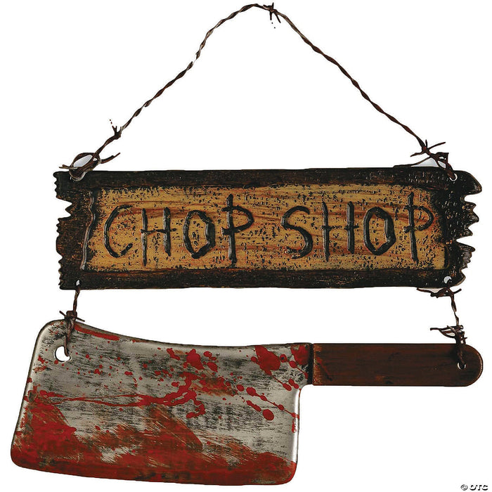 "Chop Shop" Sign Halloween Décor - The Costume Shop your one stop costume shop!