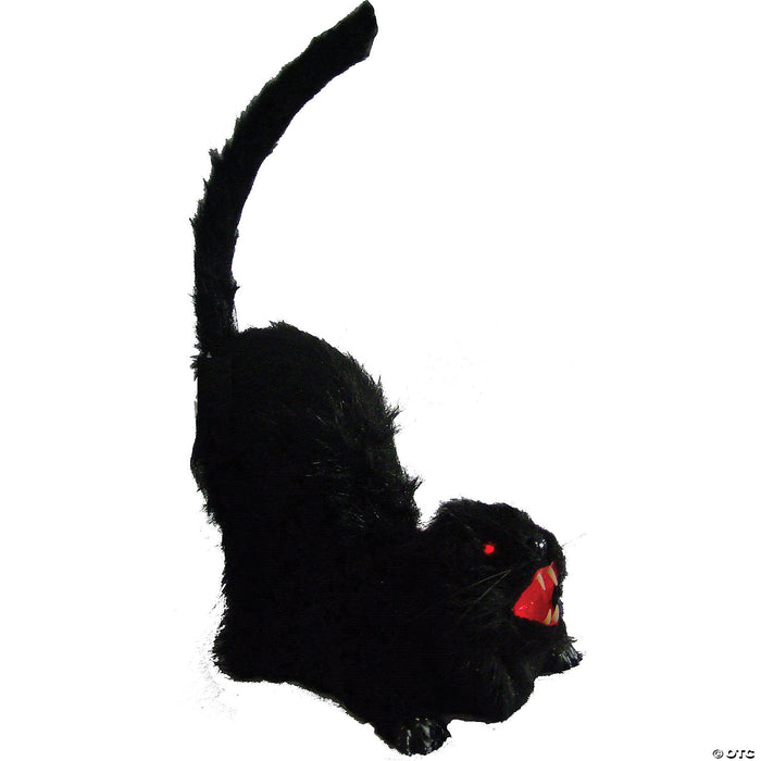 14" Black Cat Animated Prop