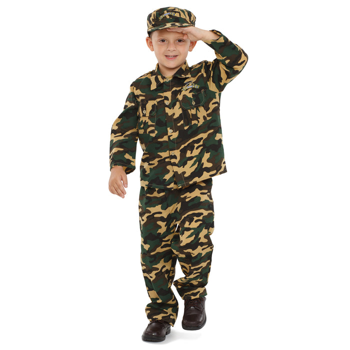 Deluxe Army Dress Up Costume Set