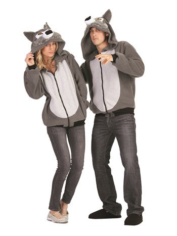 Willie Wolf Adult Hoodie - Gray | Costume-Shop.com