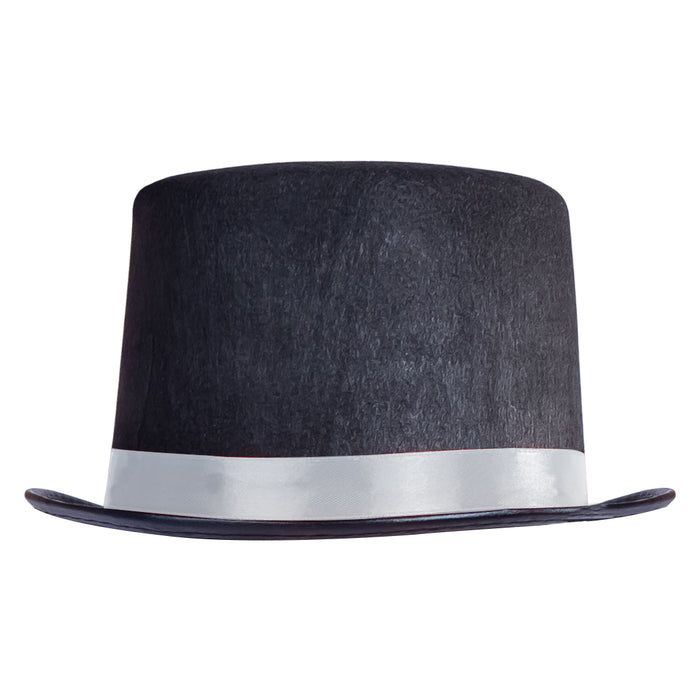 Tuxedo Top-hat – Silver Trim – Kids | Costume-Shop.com