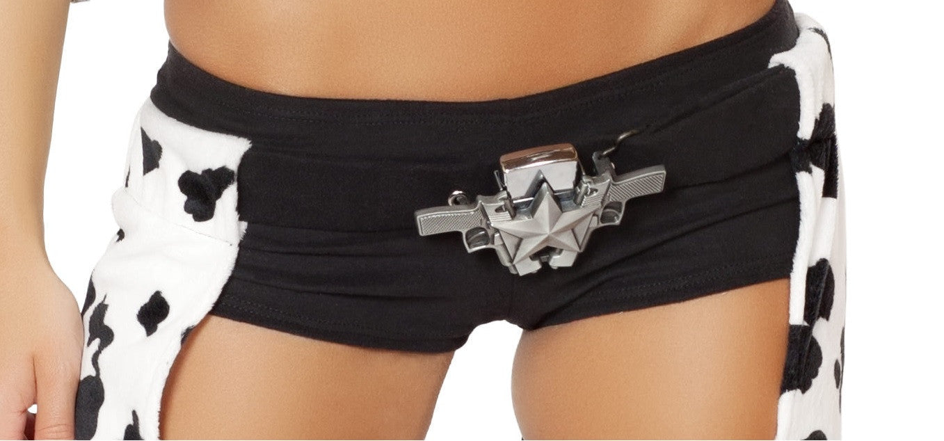 Double Gun Belt Buckle with Star Detail | Costume-Shop.com