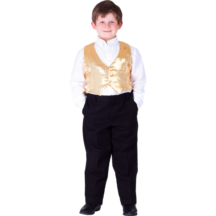 Gold Sequin Vest for Kids