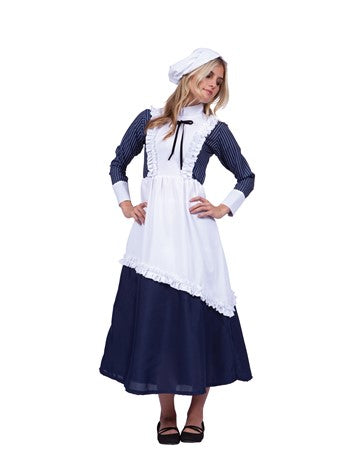 Colonial Pinstriped Lady | Costume-Shop.com