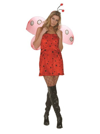 Sexy Ladybug Red Dress with Wings | Costume-Shop.com