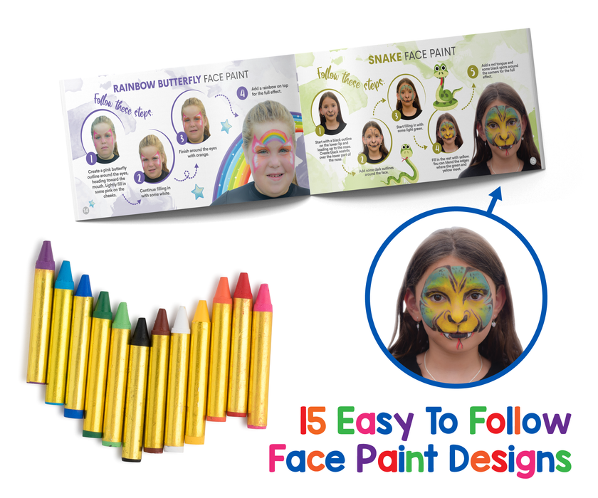 12 Face Paint Crayons | Costume-Shop.com