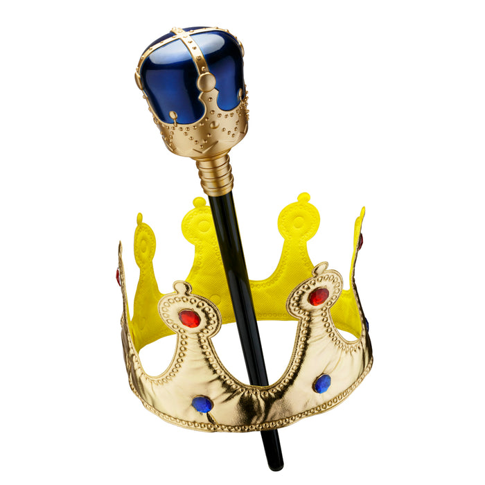 Gold Crown and Scepter | Costume-shop.com