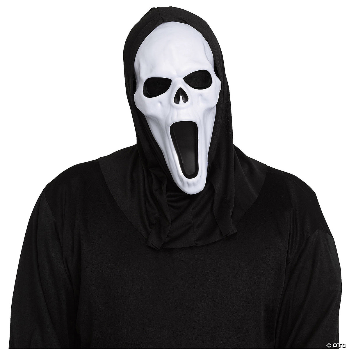 Adult Ghost Mask with Black Shroud — The Costume Shop