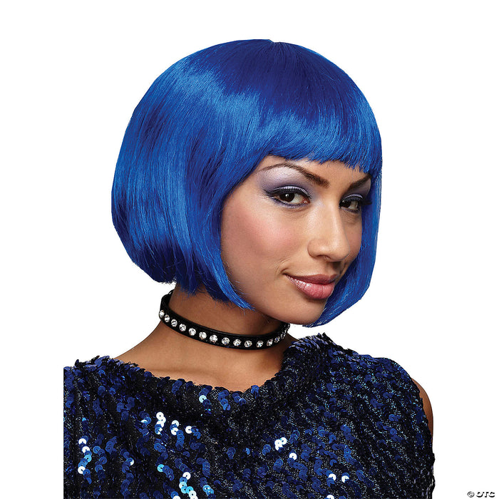 Royal Blue Bob Wig | Costume-shop.com