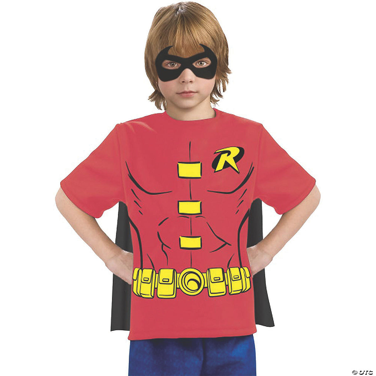 DC Comics Robin Little Boys Cosplay T-Shirt and Cape 6