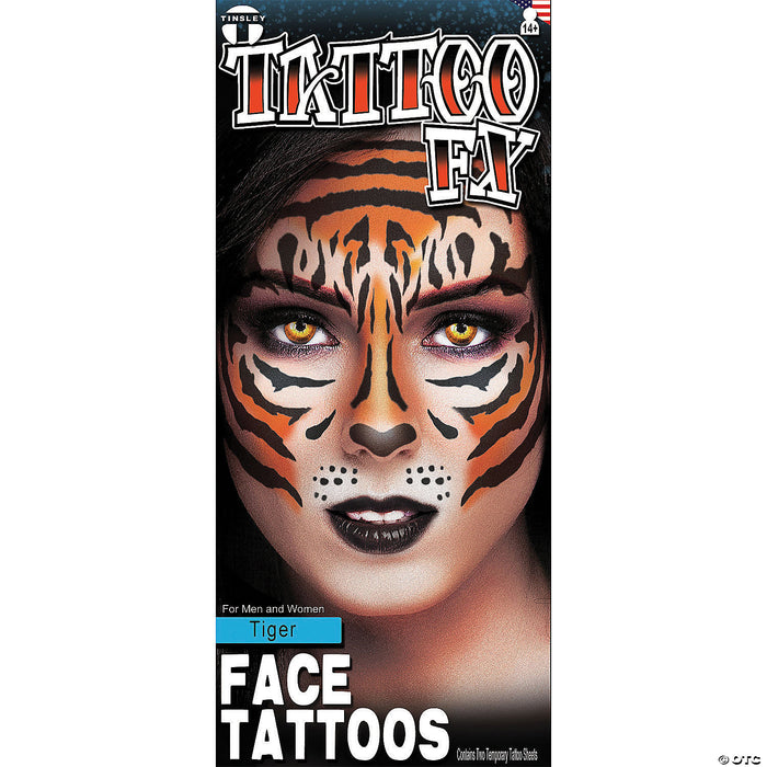 Face Tattoo Tiger Face | Costume-Shop.com