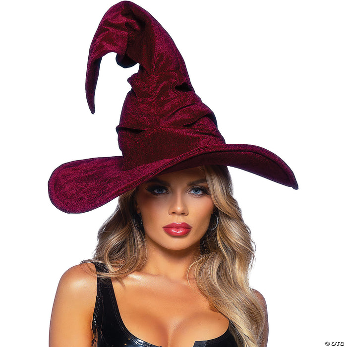 Witch Velvet Ruched Hat | Costume-Shop.com