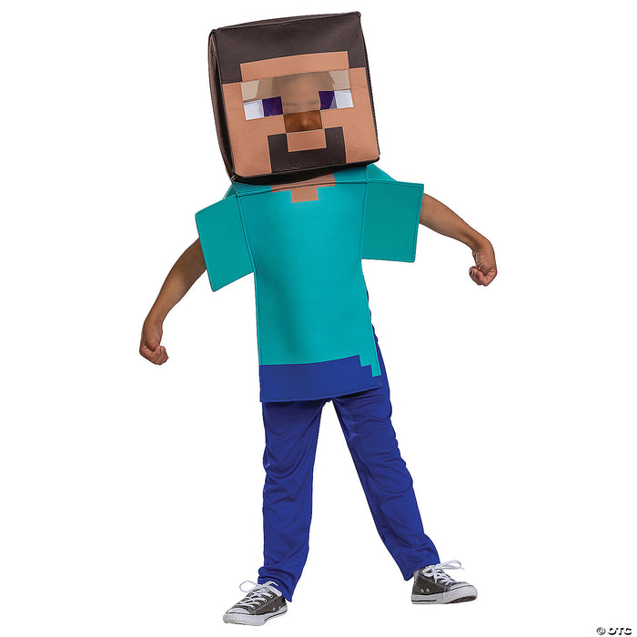 Kids Minecraft Steve Adaptive Costume | Costume-Shop.com