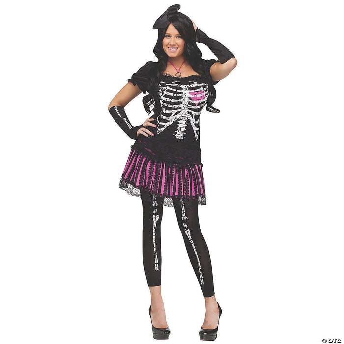 Women's Sally Skelly Costume - Small/Medium