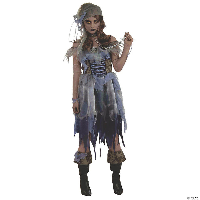 Women’s Zombie Pirate Costume - Standard